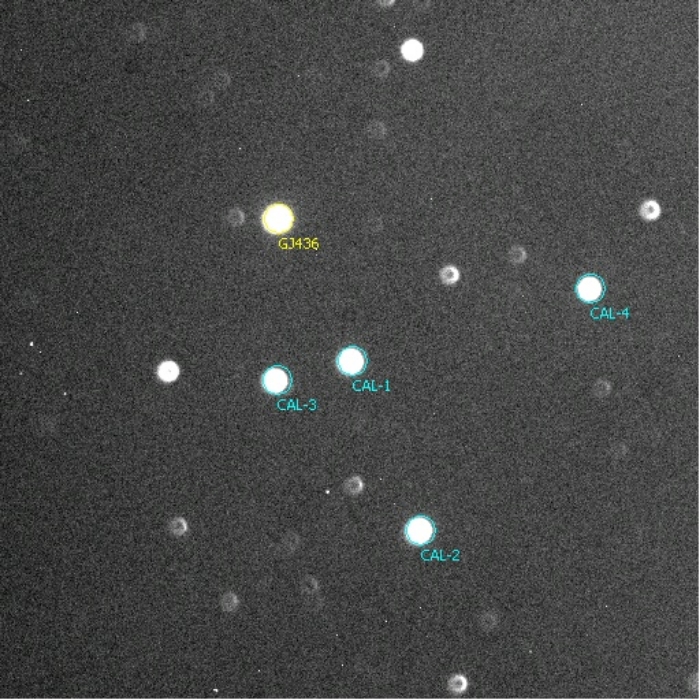 Mapka - GJ 436, JD 2457149.36478