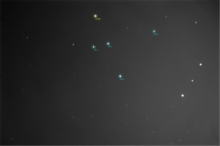 Mapka - GJ 436, JD 2457810.34204