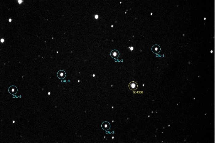 Mapka - GJ 436, JD 2458172.56054