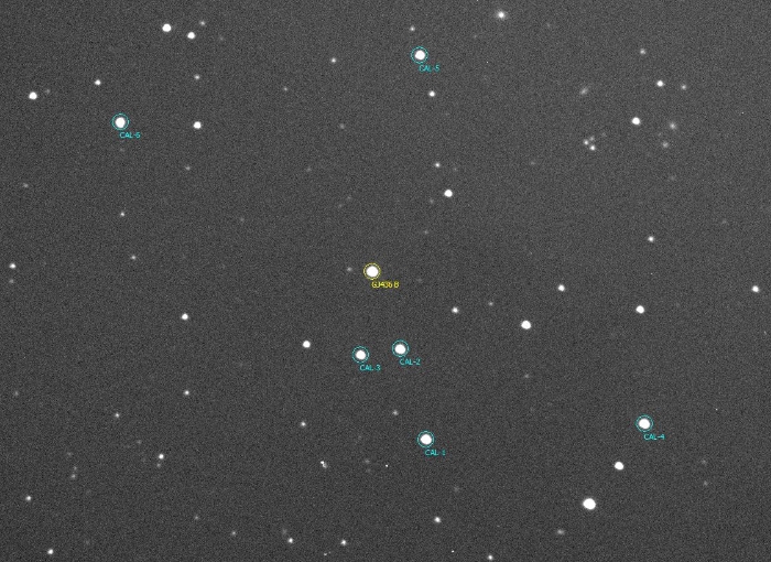 Mapka - GJ 436, JD 2458529.44724