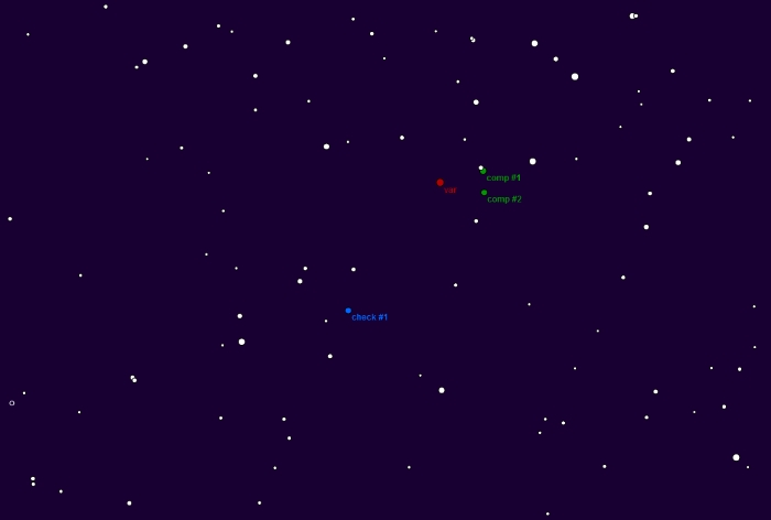 Mapka - GJ 436, JD 2458619.37240