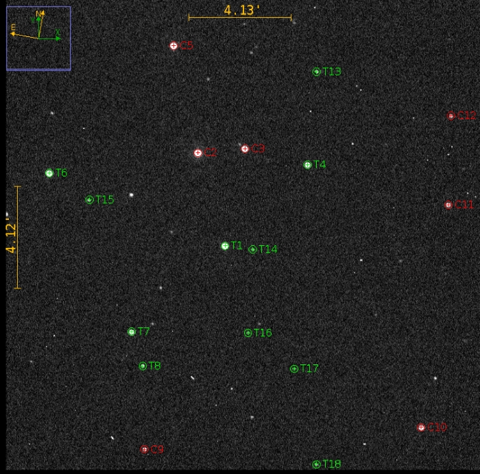 Mapka - GJ 436, JD 2459317.33719