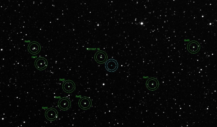 Mapka - TOI 1397.01, JD 2459763.42044