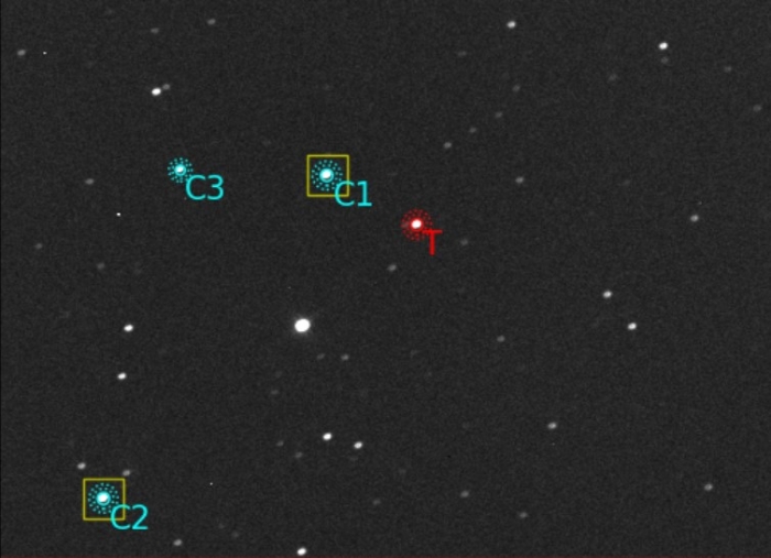 Mapka - TOI-1194, JD 2460198.28321