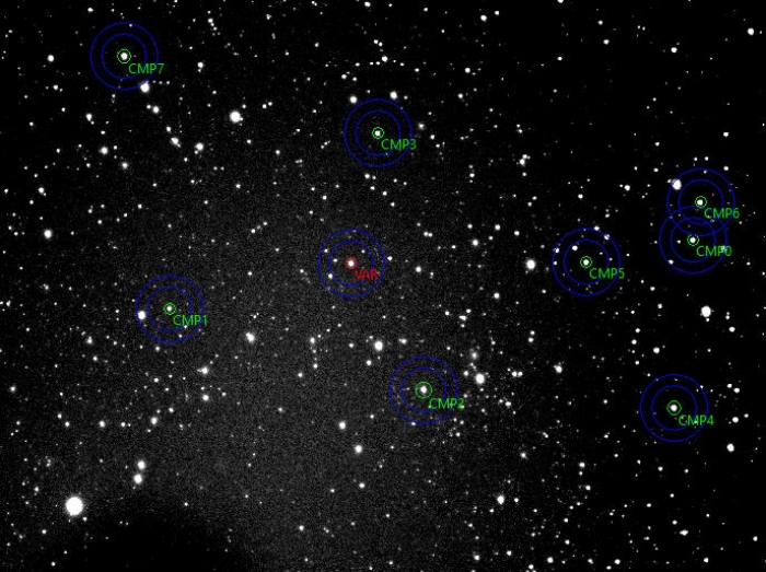 Mapka - TOI-1518, JD 2459150.32433