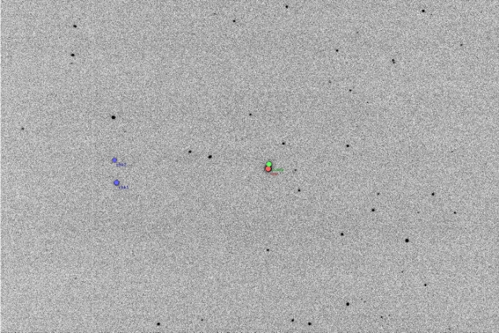 Mapka - V1128 Tau, JD 2455869.38678