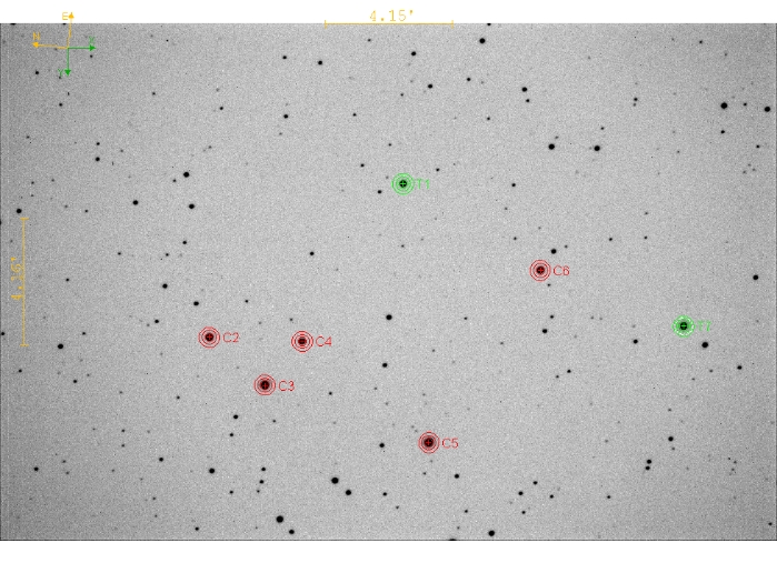 Mapka - TOI-4436, JD 2460089.37204