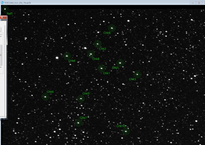 Mapka - TOI 1168, JD 2460615.62123