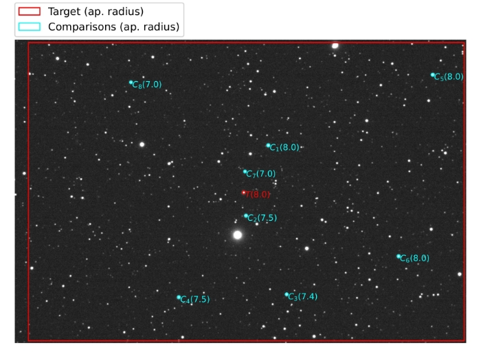 Mapka - TOI-2046, JD 2460617.36000