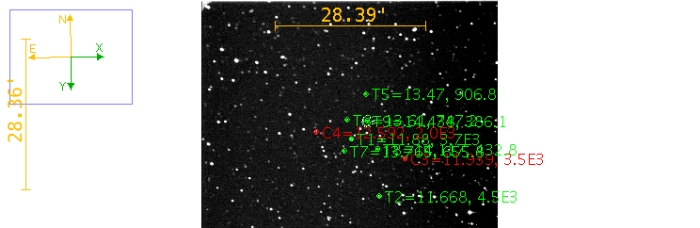 Mapka - b-WASP-11b, JD 2460618.78159