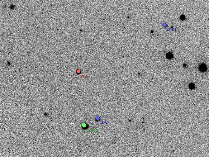 Mapka - V0523 And, JD 2455878.27131