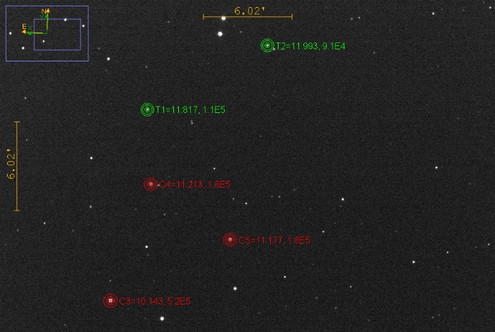 Mapka - TOI-4087, JD 2460623.49500