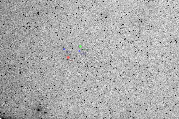 Mapka - V0451 Oph, JD 2454210.47458