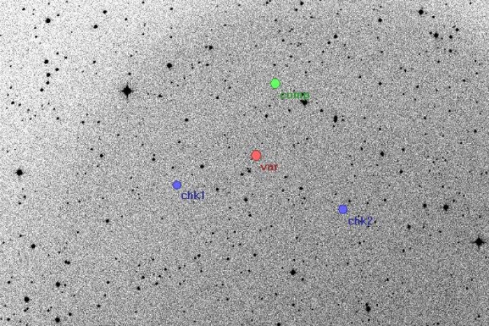 Mapka - V0338 Her, JD 2454279.40195