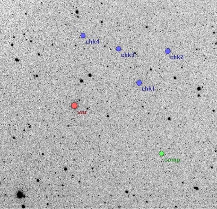 Mapka - V0338 Her, JD 2454676.33060