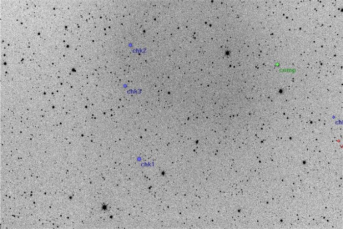 Mapka - V0381 Her, JD 2455380.39021