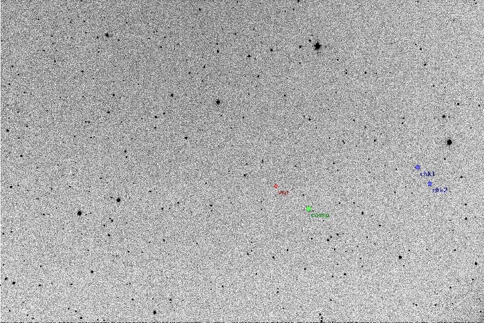 Mapka - V0502 Her, JD 2455642.52553