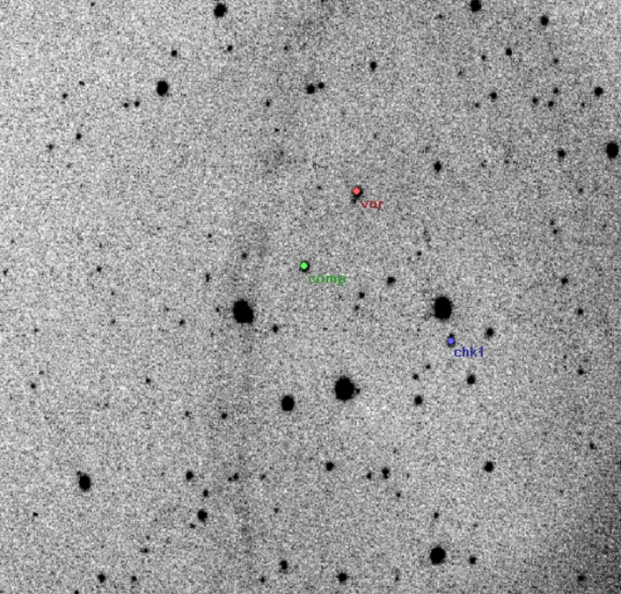 Mapka - V0667 Vir, JD 2455672.40675