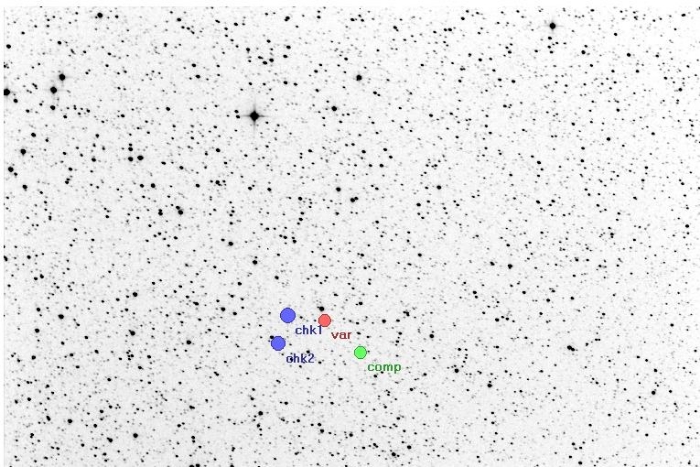 Mapka - V0974 Cyg, JD 2455713.36719