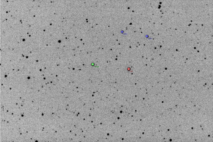 Mapka - V0785 Cas, JD 2455807.29358