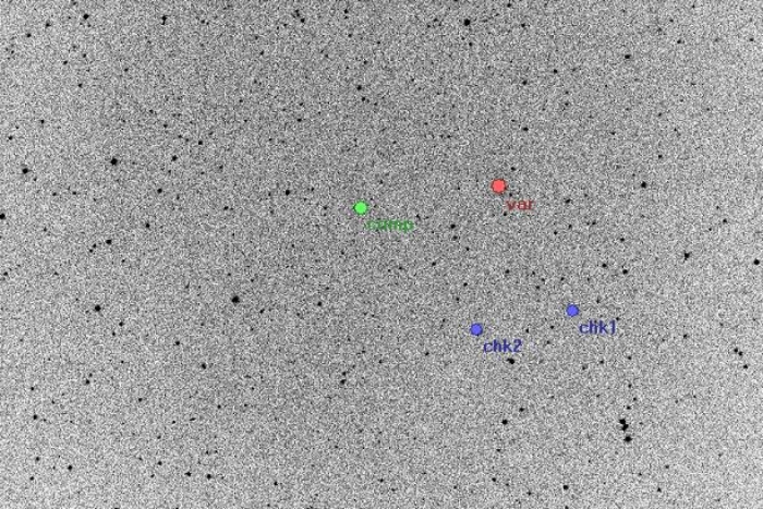 Mapka - V0785 Cas, JD 2455815.36823