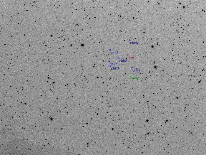 Mapka - V1435 Her, JD 2456052.36955