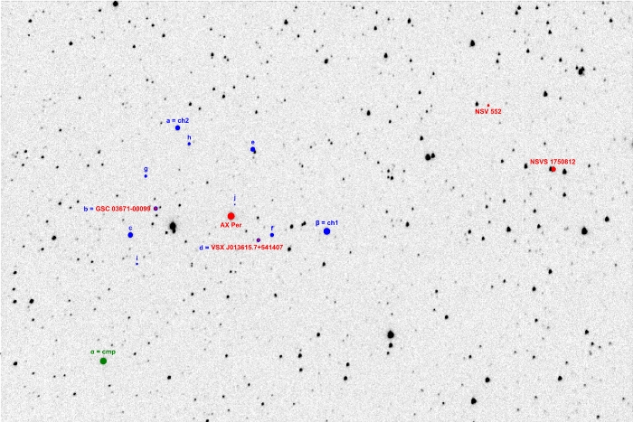 Mapka - V1056 Per, JD 2456155.31550