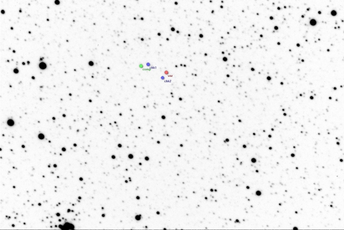 Mapka - V2240 Cyg, JD 2456181.31357