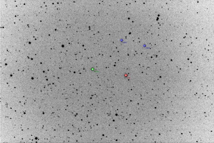 Mapka - V0785 Cas, JD 2456219.20465