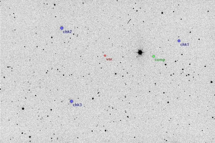 Chart - V0338 Dra, JD 2456421.34007