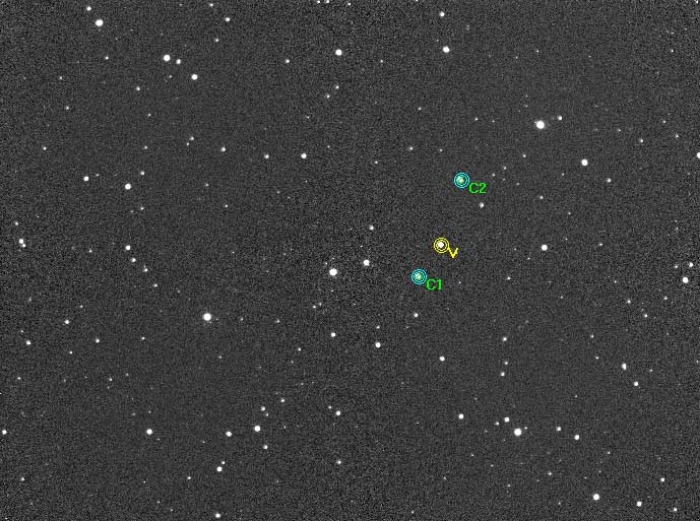 Chart - V0349 Dra, JD 2456572.30038