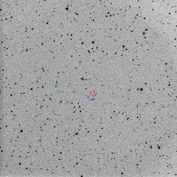 Chart - V0381 Cas, JD 2456895.28297