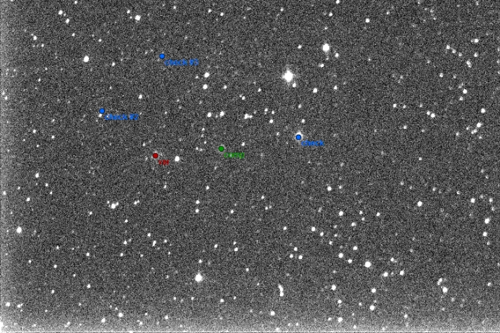 Chart - V1010 Cas, JD 2457256.35425