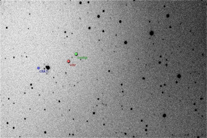 Chart - V1192 Her, JD 2457118.33686