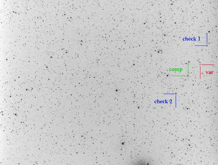 Chart - V2545 Cyg, JD 2458403.22571