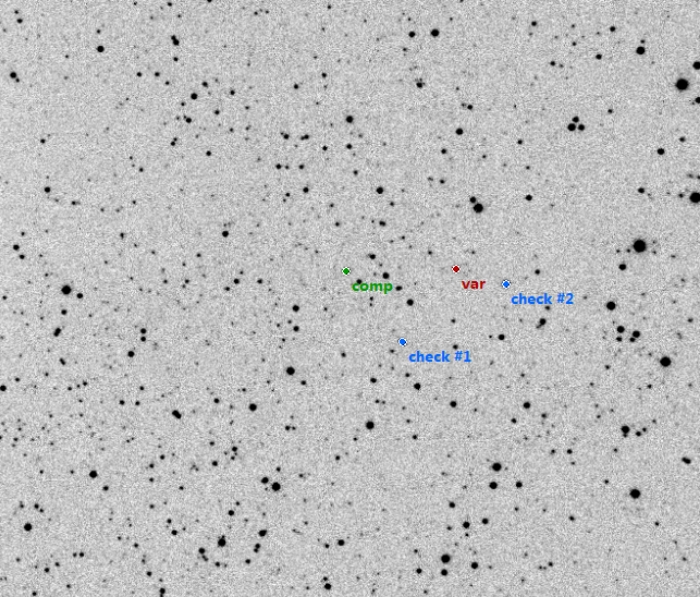 Chart - V1320 Cas, JD 2458381.53243
