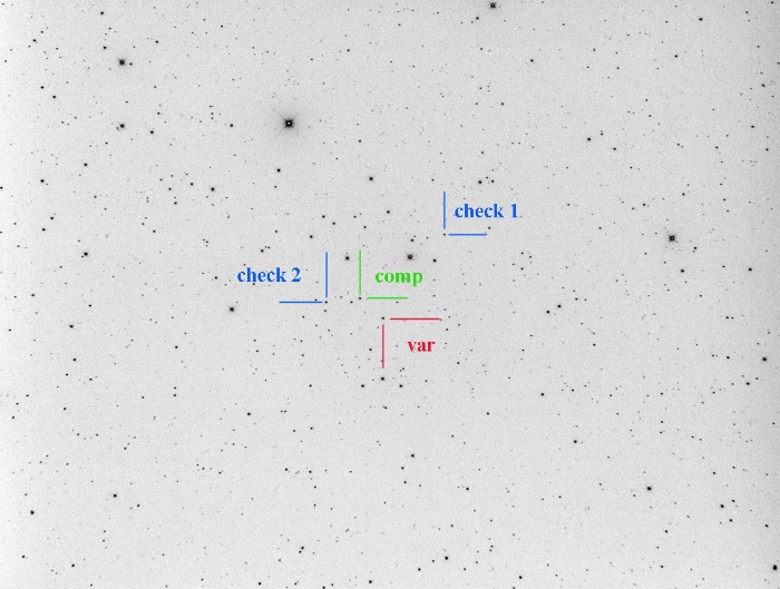 Chart - V1033 Her, JD 2458642.40944