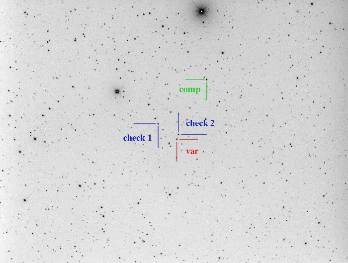 Chart - V0388 Dra, JD 2458774.23482