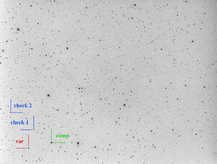 Chart - V0607 Cam, JD 2458400.23639
