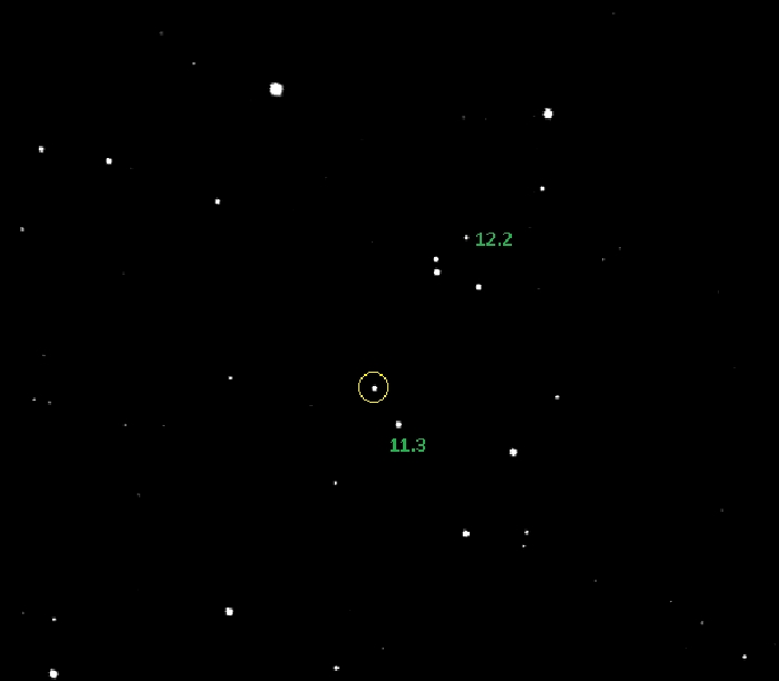 Chart - V0554 Dra, JD 2458928.27277