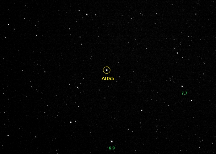 Chart - AI Dra, JD 2458940.30731