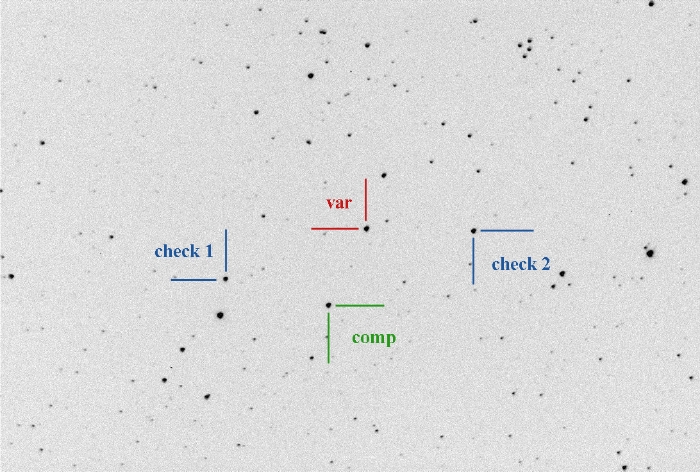 Chart - V0353 Dra, JD 2459120.29903