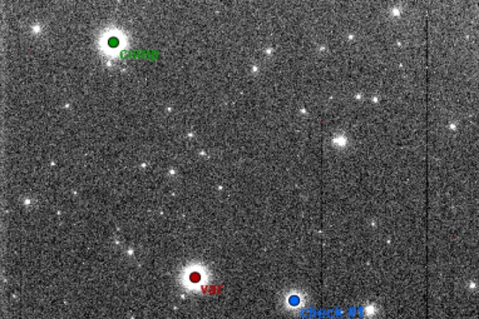 Chart - V0467 Peg, JD 2459101.32455