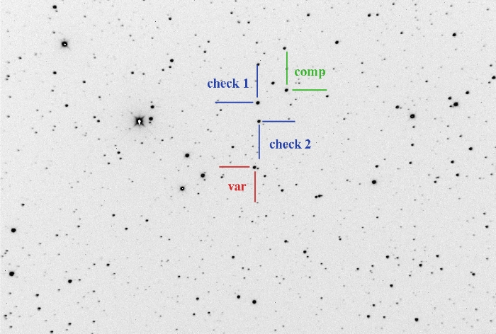 Chart - V1306 Her, JD 2459406.36199
