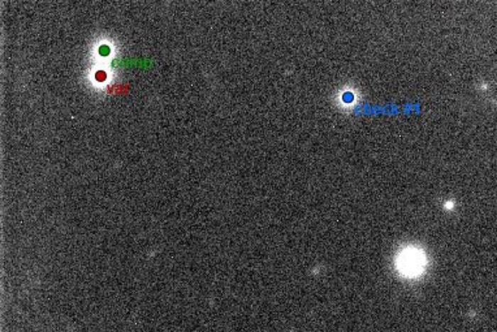 Chart - CX Ari, JD 2459519.36749