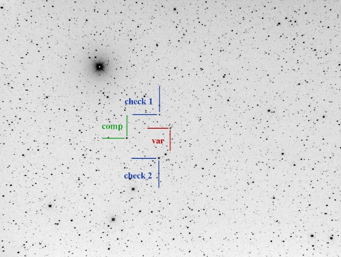 Chart - V0523 Cas, JD 2459466.29640