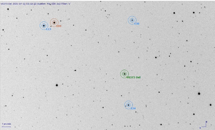 Chart - V0373 Del, JD 2459417.59934