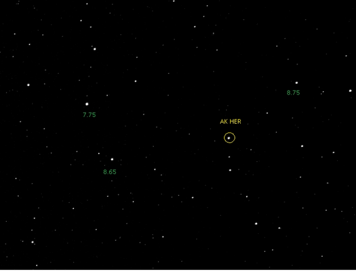 Chart - AK Her, JD 2459710.34204
