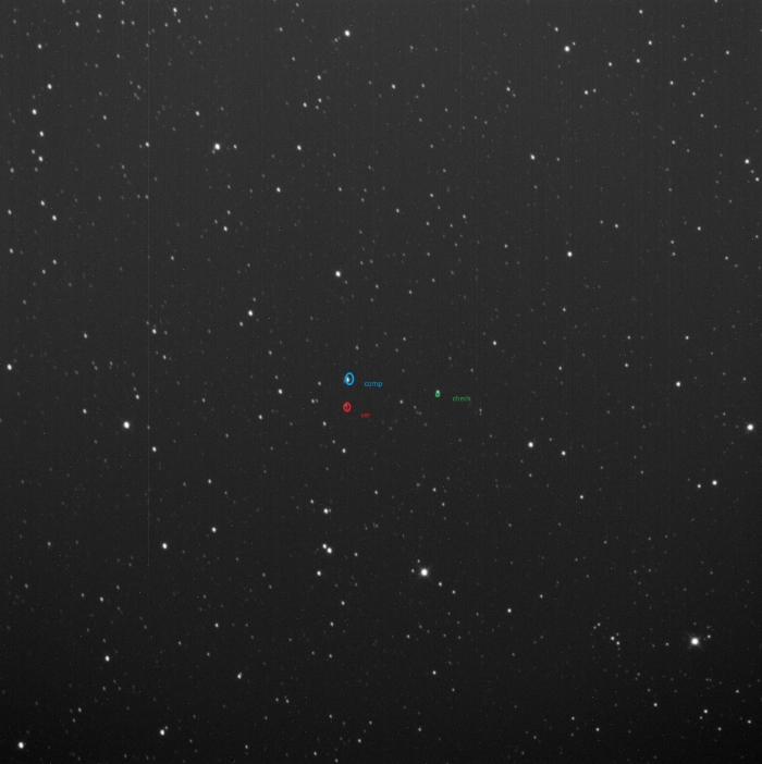 Chart - ASASSN-V J011014.18+745443.4, JD 2460231.25330