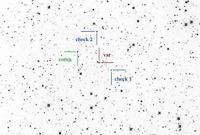 Chart - V0700 Cyg, JD 2460222.28317
